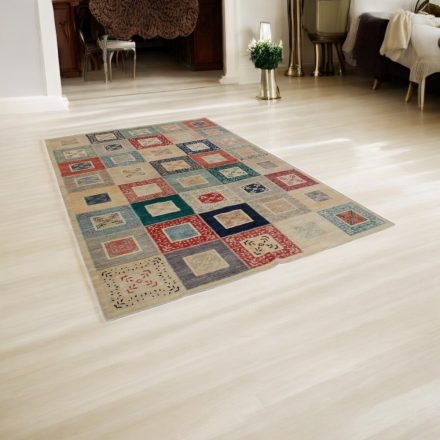 Covor multicolor Aikat 196x288 covor modern lucrat manual pentru living