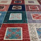 Covor multicolor Aikat 290x195 covor modern lucrat manual pentru living