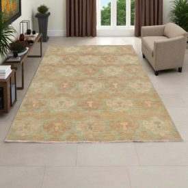 Covor modern multicolor Aikat 260x183 covor modern lucrat manual pentru living