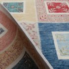 Covor modern multicolor Aikat 179x117 covor modern lucrat manual pentru living