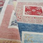 Covor modern multicolor Aikat 179x117 covor modern lucrat manual pentru living