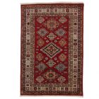 Covor oriental Kazak 186x127, multicolor, lucrat manual