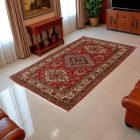 Covor Kazak super 187x119 covor oriental lucrat manual pentru living