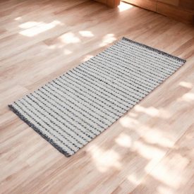 Covor modern din lână Rustic 70x140 covor gri