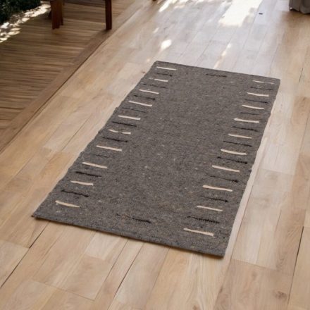 Covor gros din lână Rustic 70x147 covor maro
