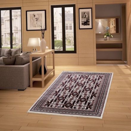 Covor clasic bej Afghan 140x200 covor poliester pentru living sau dormitor