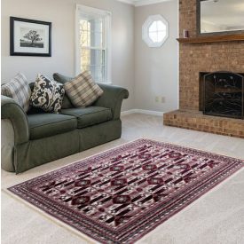   Covor clasic bej Afghan 160x230 covor de living cu model oriental