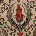 Pernă decorativă crem 45x45 cm – Laleaua Sultanului