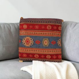 Pernă decorativă albastră 45x45 cm – Râu nomad