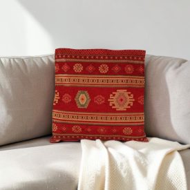 Pernă decorativă roșie 45x45 cm – Nomad roșu