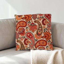 Pernă decorativă crem 45x45 cm – Grădină paisley