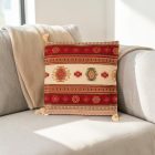 Pernă decorativă bordo 45x45 cm – Dungi nomade