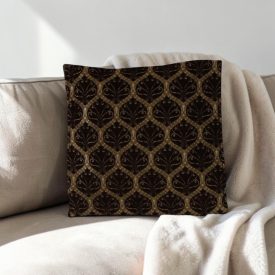 Pernă decorativă neagră 45x45 cm – Ornament de abanos