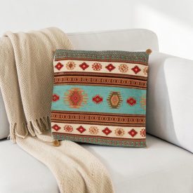 Pernă decorativă turcoaz 45x45 cm – Nomad turcoaz