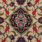 Pernă decorativă crem 45x45 cm – Lalea safir