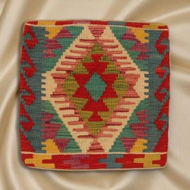   Față de pernă Kilim țesută manual 45x45 pernă decorativă afgană