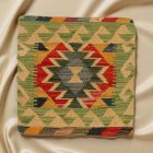 Pernă decorativă Kilim 45x45 față de pernă țesută manual