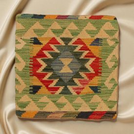 Pernă decorativă Kilim 45x45 față de pernă țesută manual