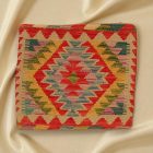 Pernă decorativă Kilim 45x45 față de pernă țesută manual