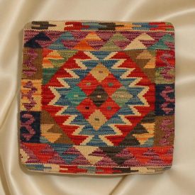   Pernă decorativă Kilim 45x45 față de pernă țesută manual