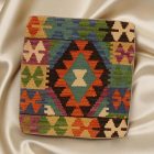 Pernă decorativă Kilim 45x45 față de pernă țesută manual