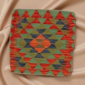 Pernă decorativă Kilim 45x45 față de pernă țesută manual
