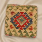 Pernă decorativă Kilim 45x45 față de pernă țesută manual
