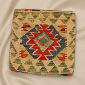Pernă decorativă Kilim 45x45 față de pernă țesută manual