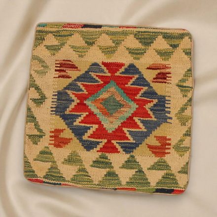 Pernă decorativă Kilim 45x45 față de pernă țesută manual