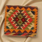 Pernă decorativă Kilim 45x45 față de pernă țesută manual