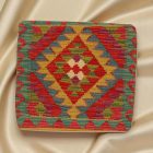 Pernă decorativă Kilim 45x45 față de pernă țesută manual
