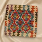 Față de pernă Kilim țesută manual 45x45 pernă decorativă afgană