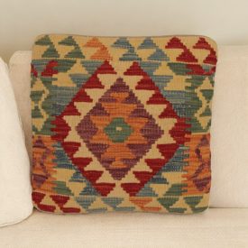   Pernă decorativă țesută manual 45x45 față de pernă Kilim