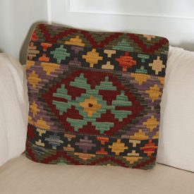   Pernă decorativă țesută manual 45x45 față de pernă Kilim