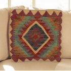 Pernă Kilim țesută manual 45x45 pernă decorativă afgană