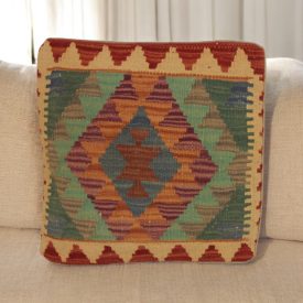 Pernă Kilim țesută manual 45x45 pernă decorativă afgană