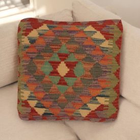 Pernă Kilim țesută manual 45x45 pernă decorativă afgană