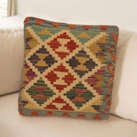   Husă de pernă țesută manual 45x45 Pernă decorativă Kilim