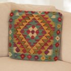 Față de pernă Kilim țesută manual 45x45 pernă decorativă afgană