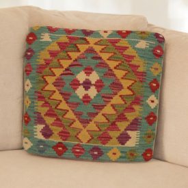 Față de pernă Kilim țesută manual 45x45 pernă decorativă afgană