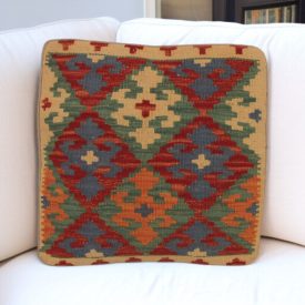Față de pernă Kilim țesută manual 45x45 pernă decorativă afgană