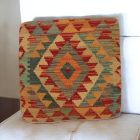 Pernă decorativă Kilim 45x45 față de pernă țesută manual