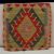 Pernă decorativă Kilim 45x45 față de pernă țesută manual