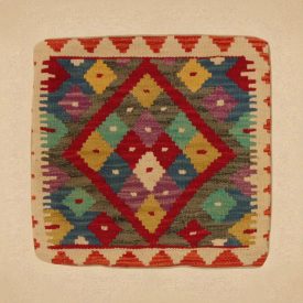 Față de pernă Kilim țesută manual 45x45 pernă decorativă afgană