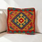 Husă de pernă kilim afgan 40x40 pernă țesută manual