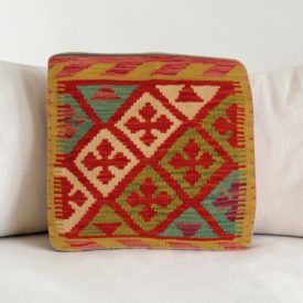 Husă de pernă kilim afgan 40x40 pernă țesută manual