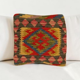 Husă de pernă kilim afgan 40x40 pernă țesută manual