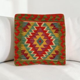 Husă de pernă kilim afgan 40x40 pernă țesută manual