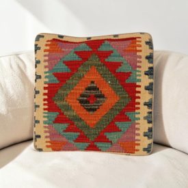   Pernă orientală 40x40 husă de pernă kilim țesută manual