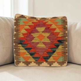 Pernă orientală 40x40 husă de pernă kilim țesută manual